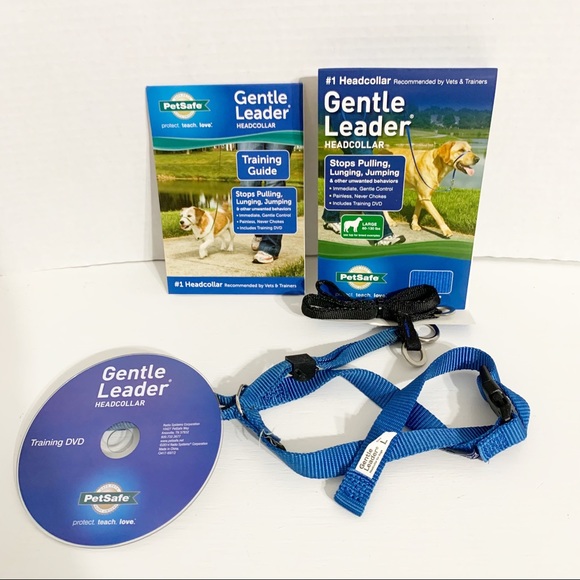 Gentle Leader Headcollar Kit with DVD Included Training Guide Stops Pulling Jump - Picture 2 of 10